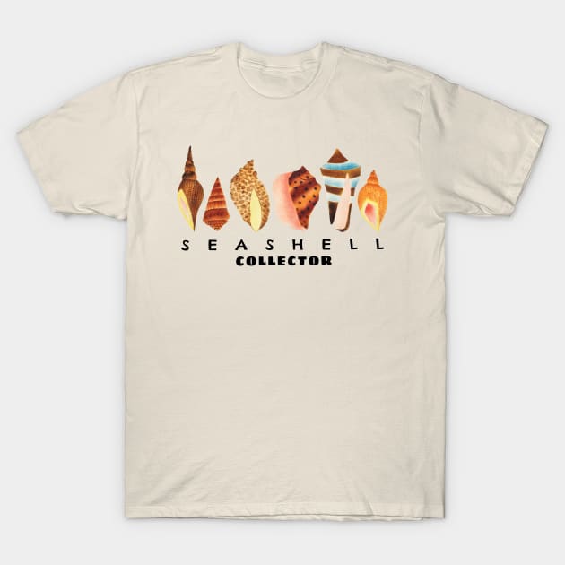 Classic Seashell Collector T-Shirt by KewaleeTee